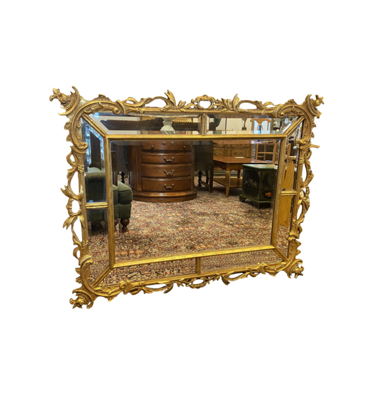 Large Ornate Gilt Mirror AS IS (28001)