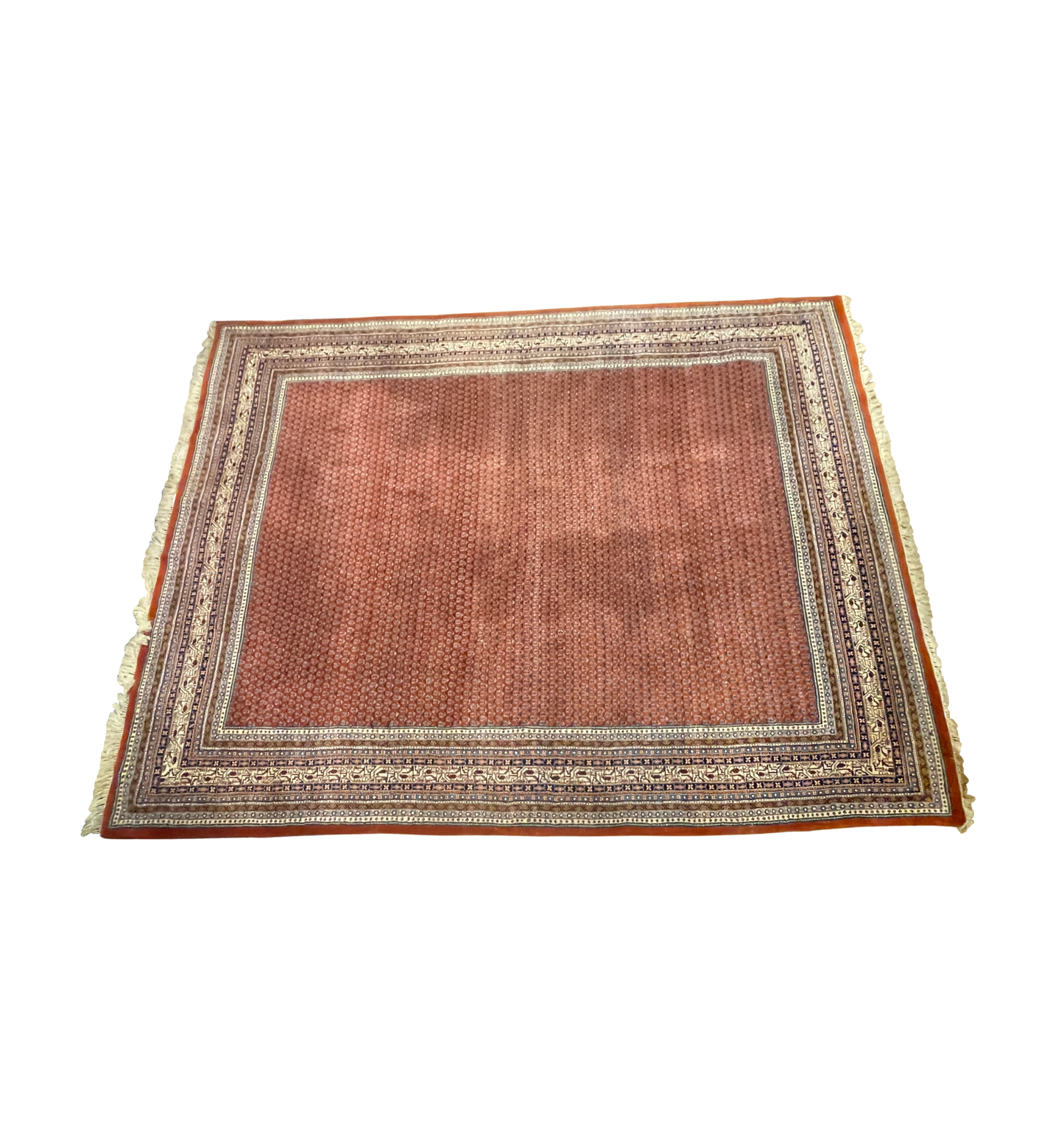 Persian Sarouk Mir Rug in Red (9'x11'11) (0LR001)
