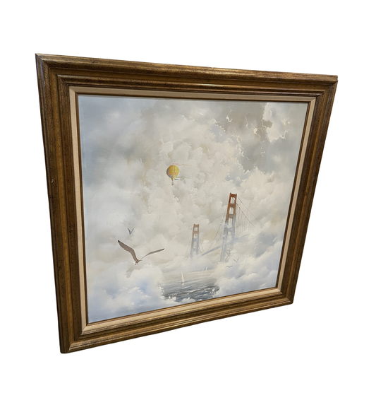 Al Devens Oil on Canvas, "Golden Gate Bridge" (0MD005)