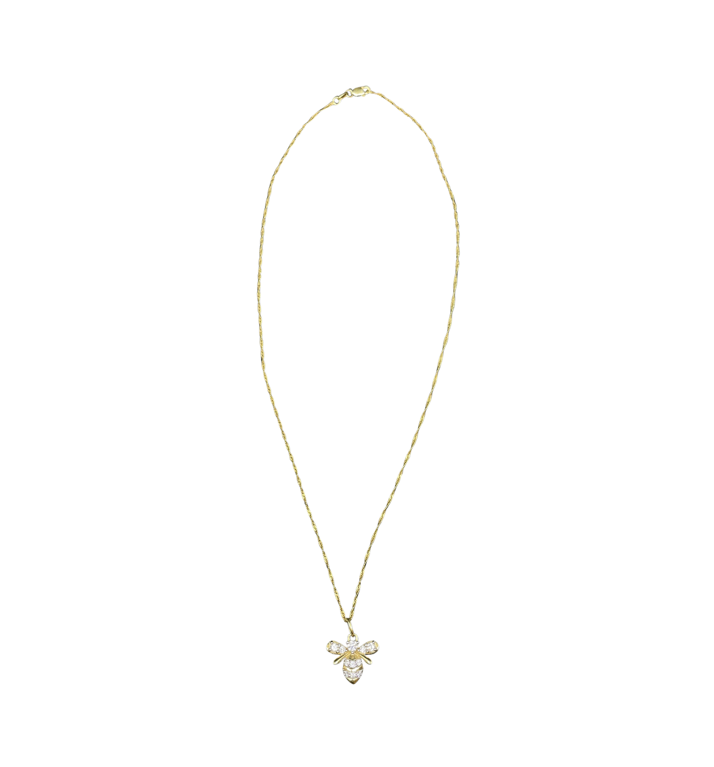 Sterling Bee Necklace (01401D)