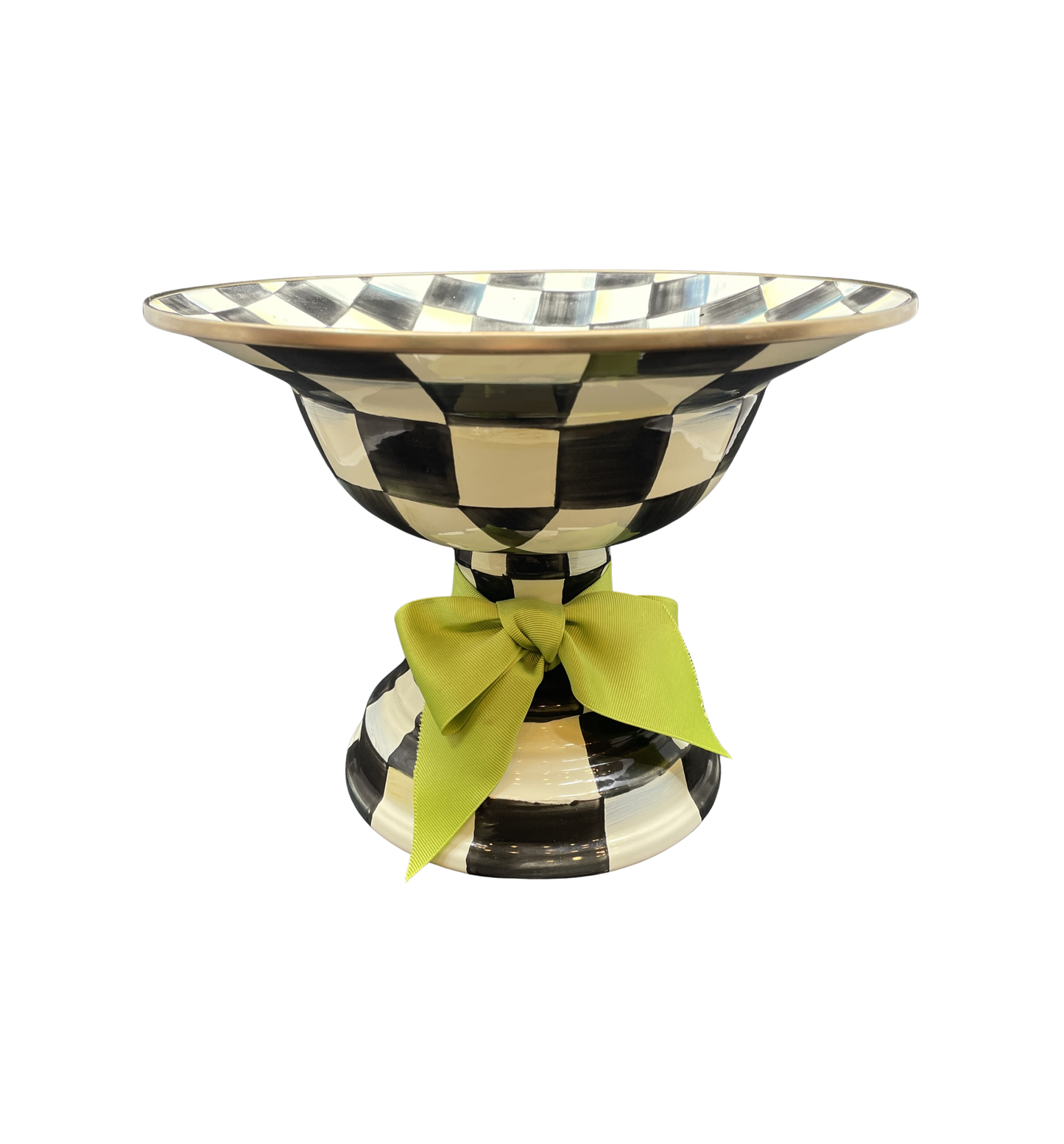 Mackenzie-Childs Courtly Check Large Center Compote (0NL005)