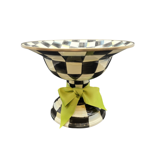 Mackenzie-Childs Courtly Check Large Center Compote (0NL005)