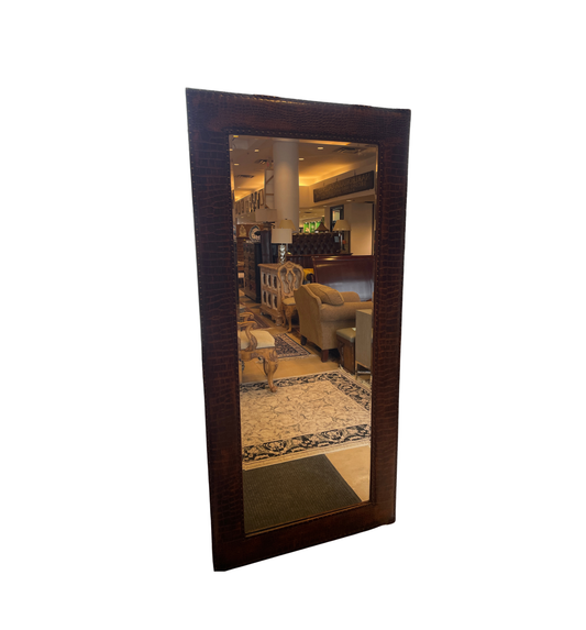 Faux Alligator Floor Mirror (0KW008)