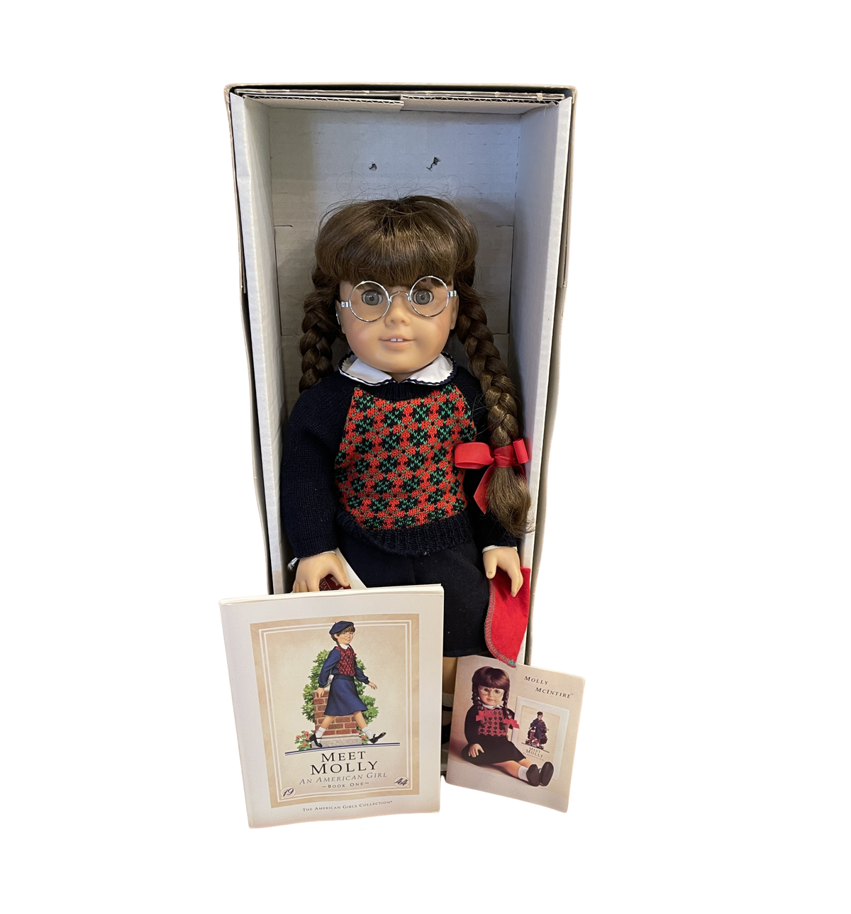 American Girl Doll Molly, Missing Hat and Bag, VINTAGE (0OR00P)