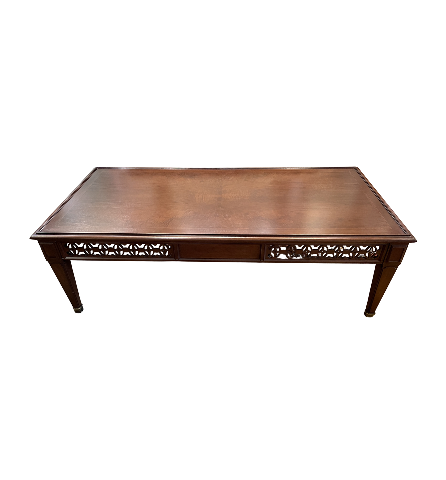 Baker Coffee Table with Fretwork (0OU00D)