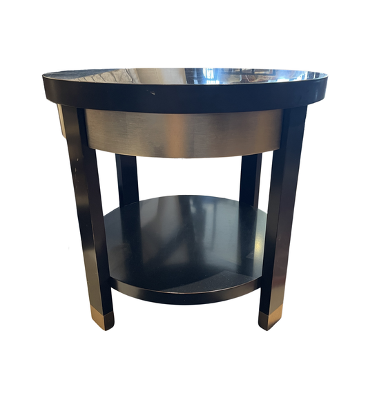 Caracole Round Accent Table, Two Tone, AS IS (0KP005)