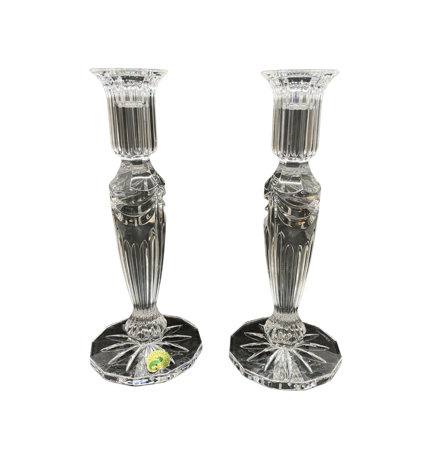 Waterford Prentiss Candlesticks, a pair (0OO00M)