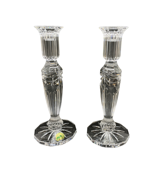 Waterford Prentiss Candlesticks, a pair (0OO00M)