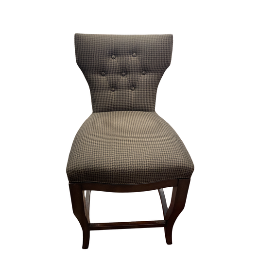 Houndstooth Swivel Barstool, AS IS Counter Height (Four available 0NT00E, 00F, 00G, 00H)