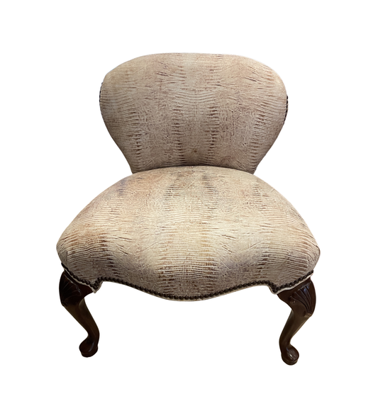 Vanity Chair with Snakeskin Upholstery (0OT00C)