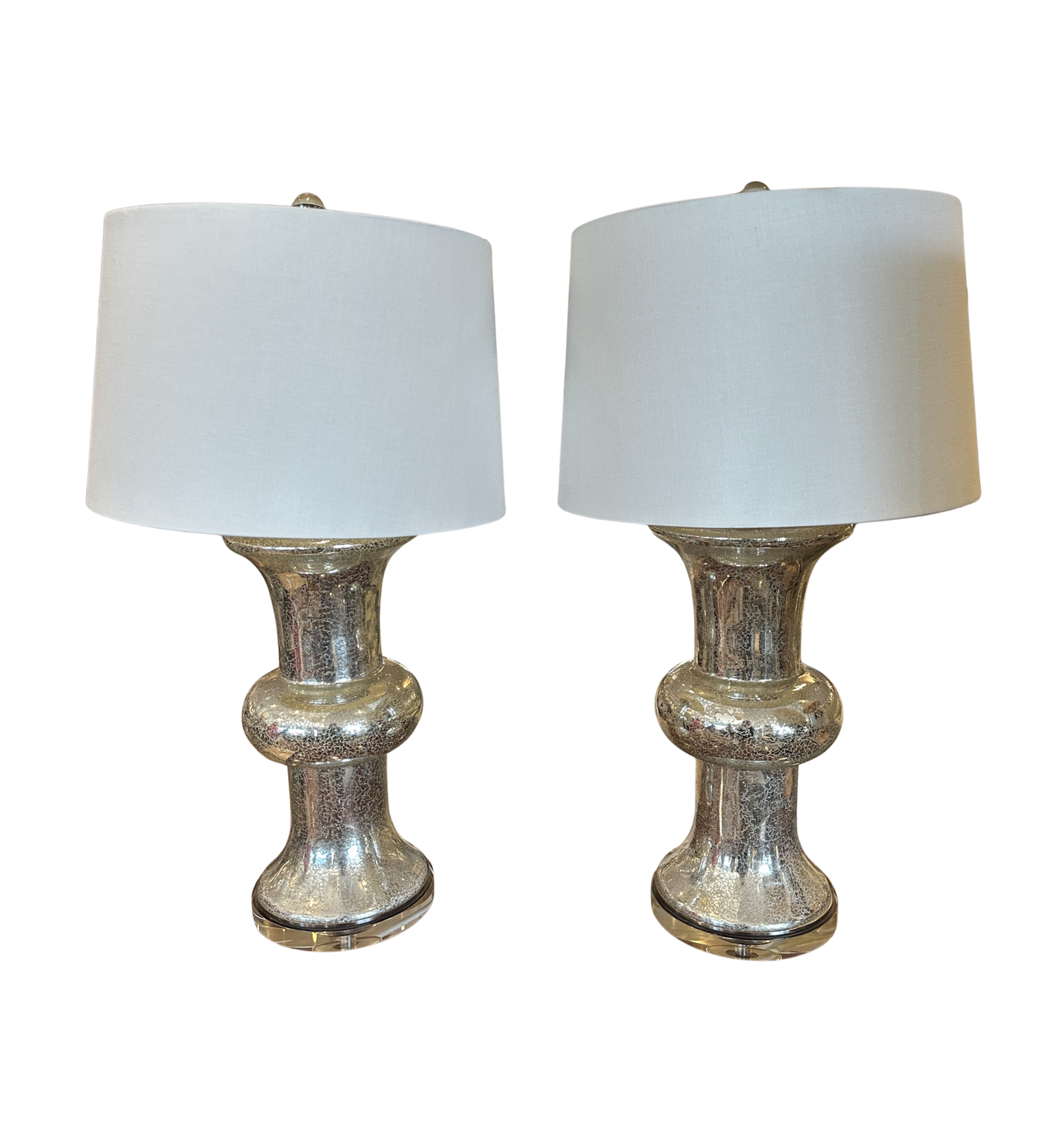 Pair of Mercury Glass Lamps (0CE003)