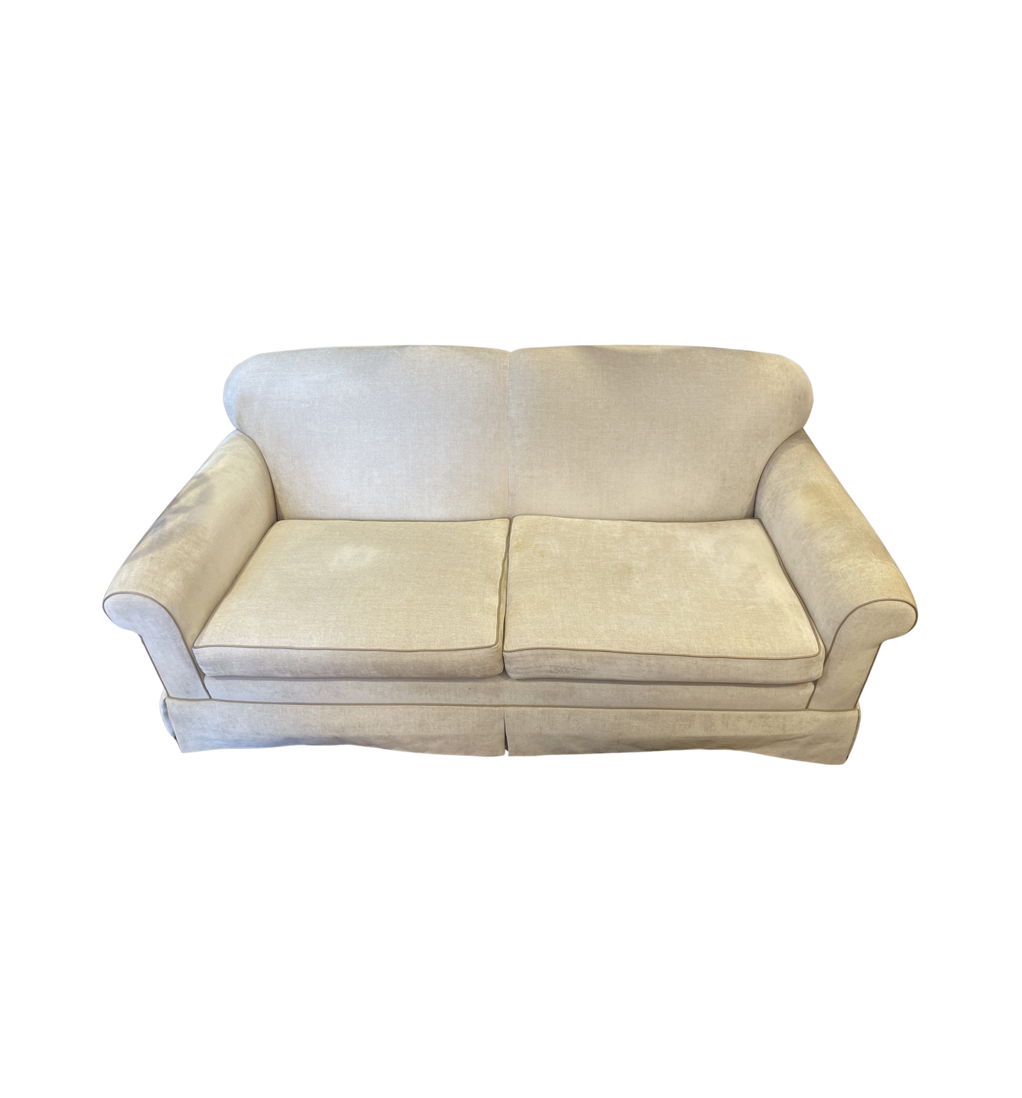 Bespoke Tightback Sofa with Leather Trim AS IS (0OT00G)