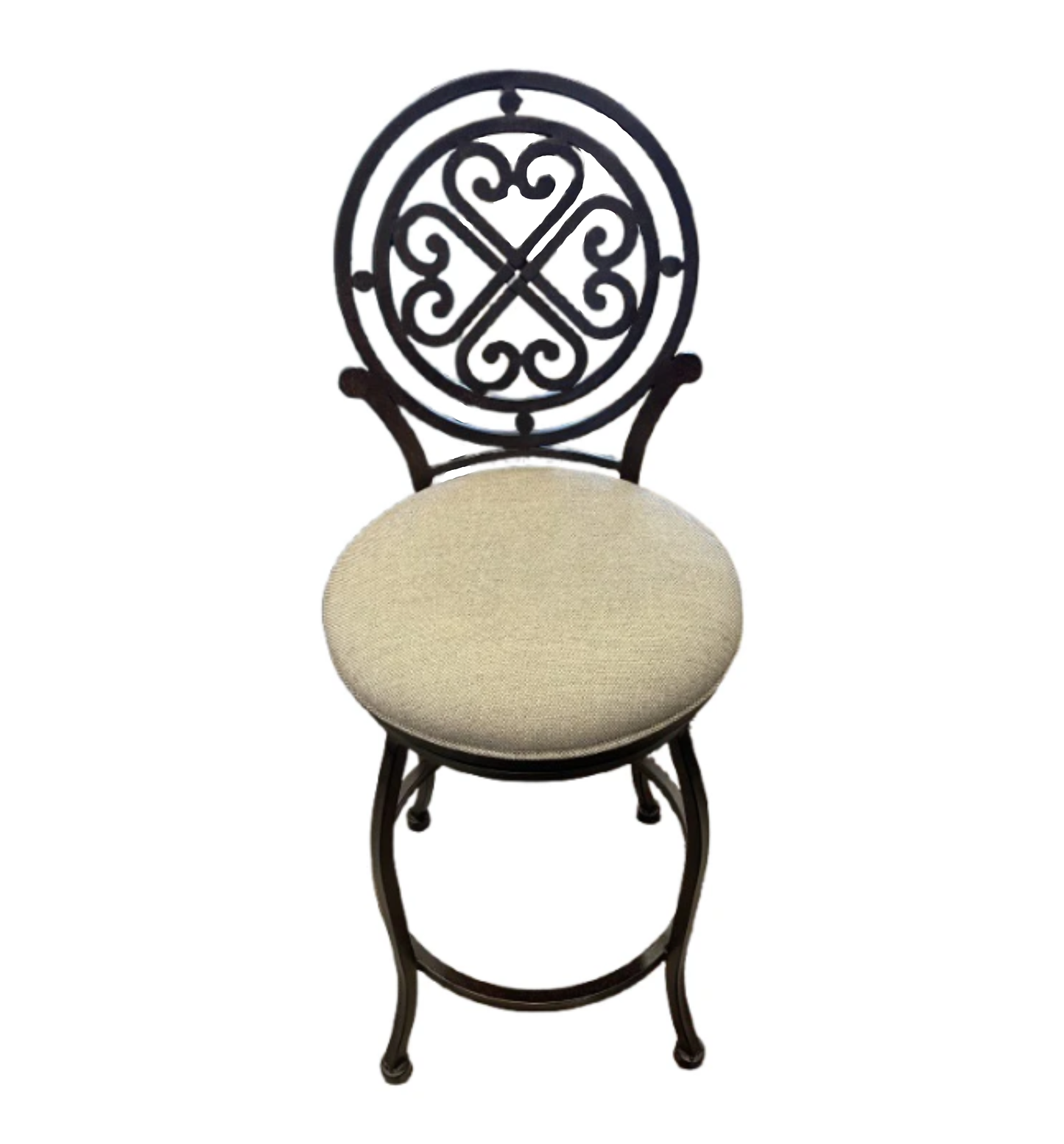 Metal Scroll Back Barstool (0E9005) (2 available)
