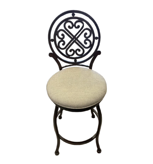 Metal Scroll Back Barstool (0E9005) (2 available)
