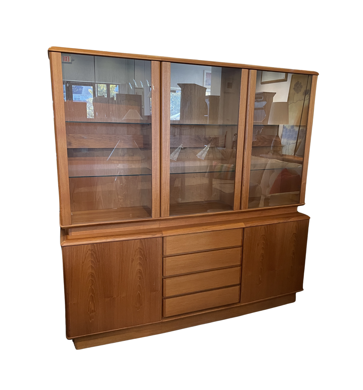 Nordic Furniture Danish Teak Sideboard/China Hutch (060007)