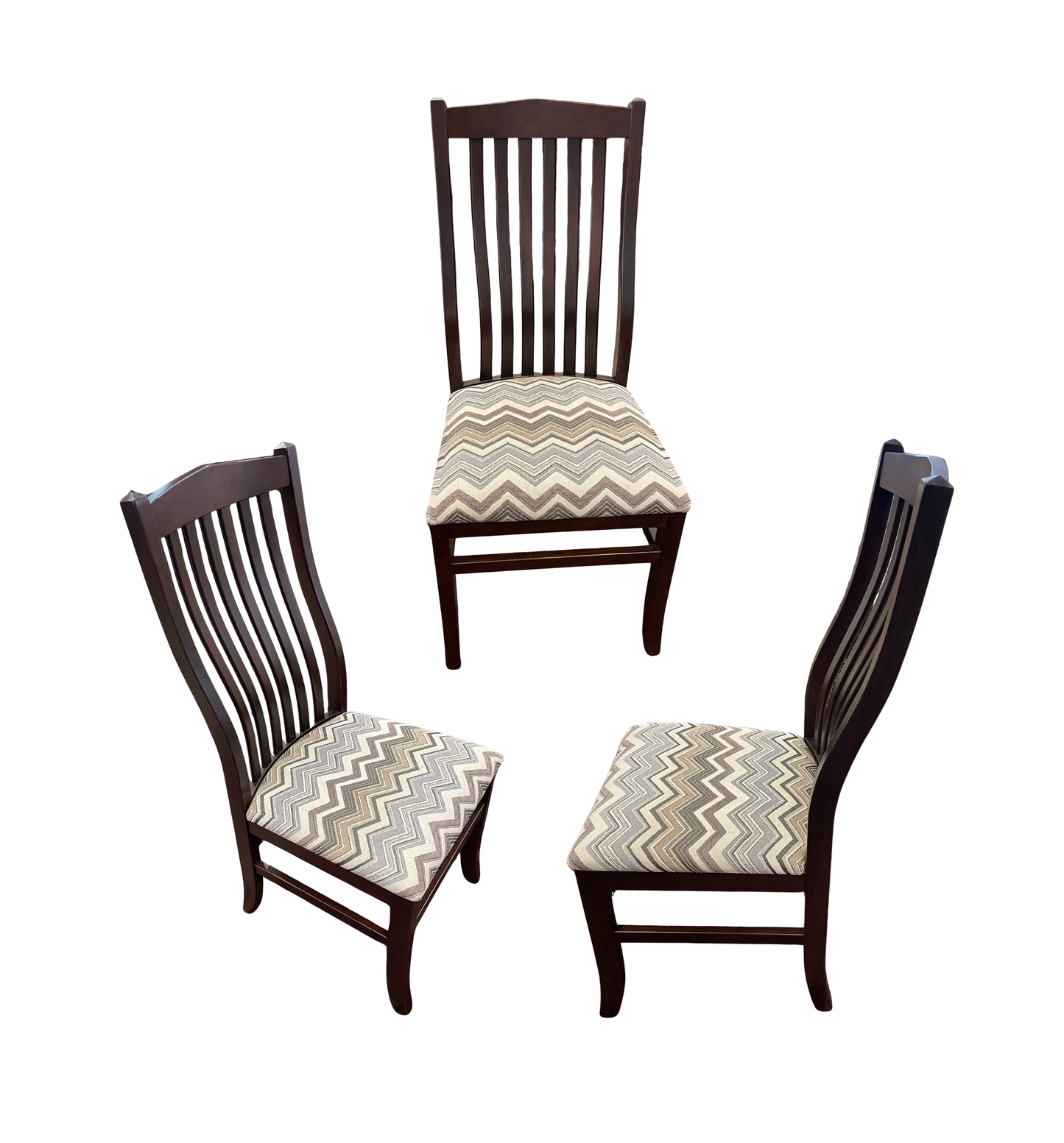Palettes by Winesberg Slat Back Chairs with Upholstered Seats, set of 4 (0FS005)