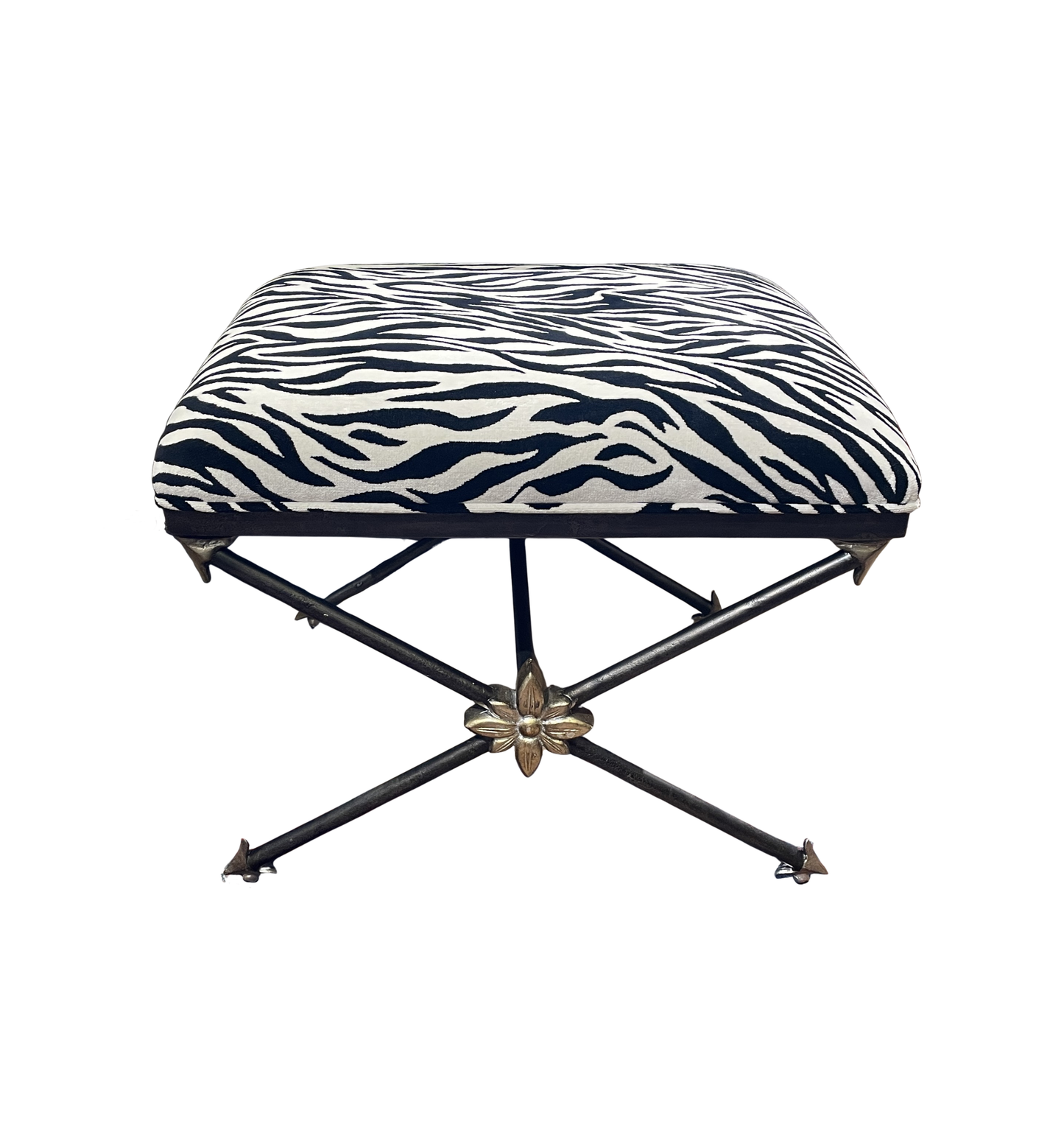 Hooker Zebra Footstool/Bench (Two available 01D020, 01D021)
