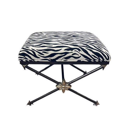 Hooker Zebra Footstool/Bench (Two available 01D020, 01D021)