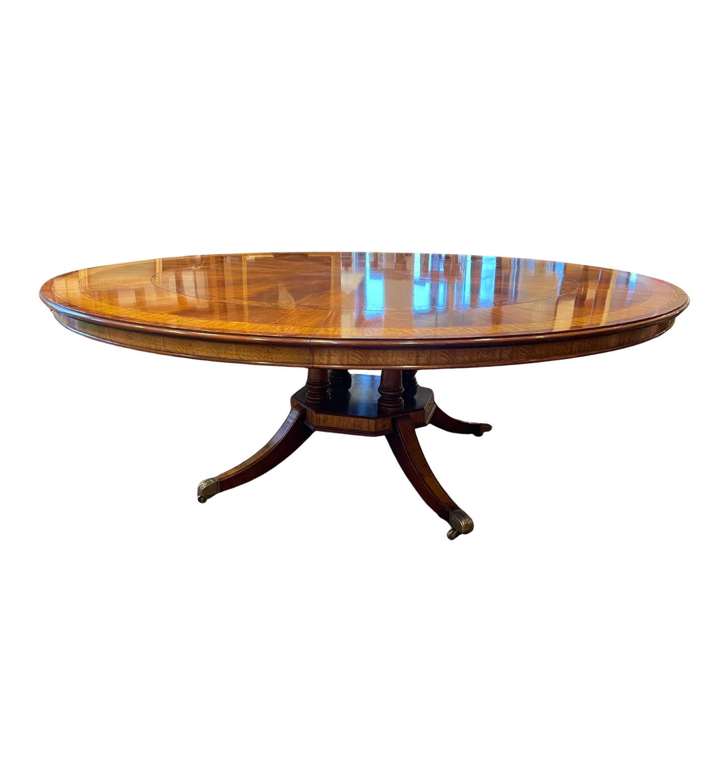 Restall Brown and Clennell Round Dining Table with Leaves (0HP00I)
