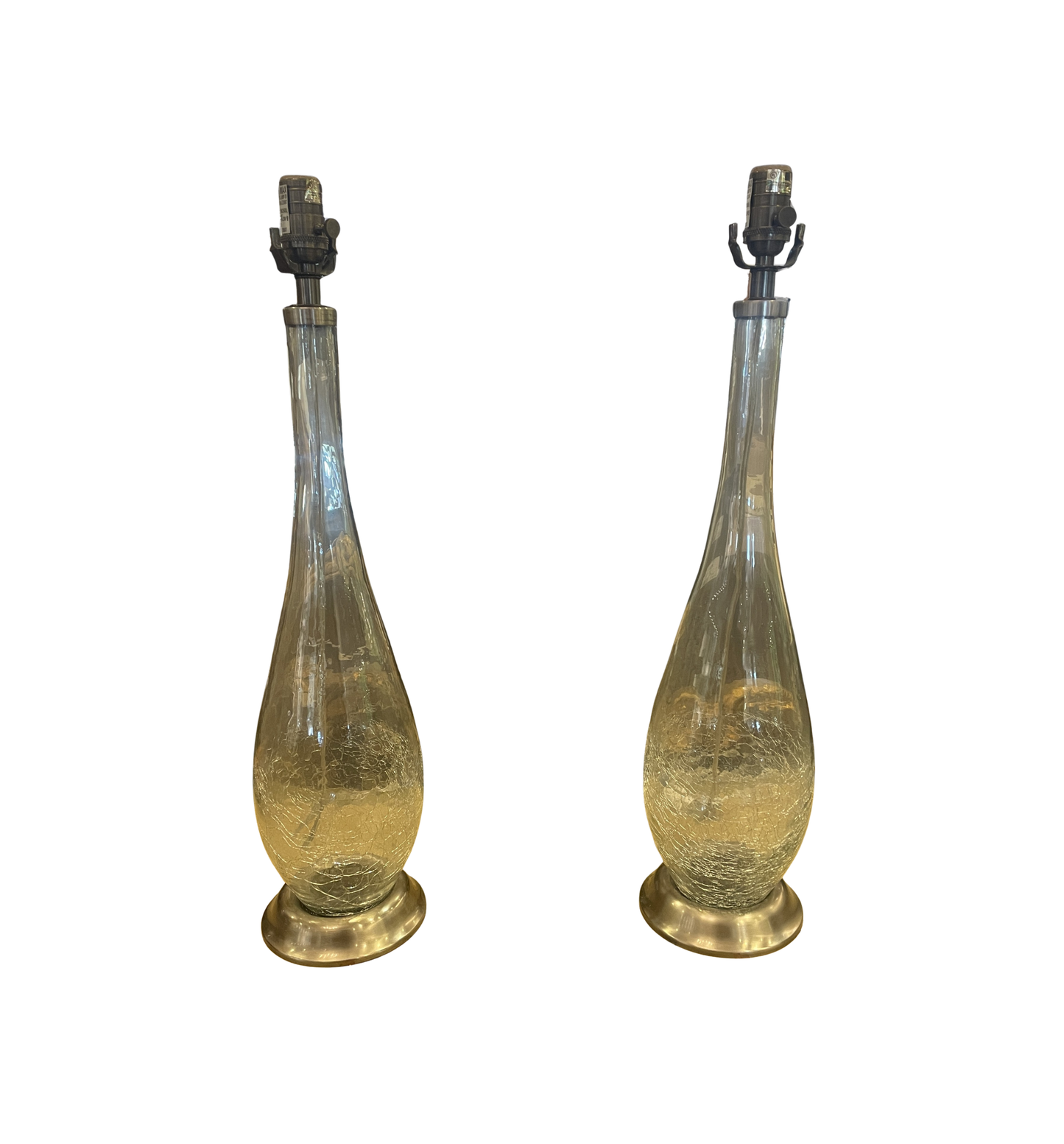 Pottery Barn Stretch Glass Lamps, a Pair (0KF00G)