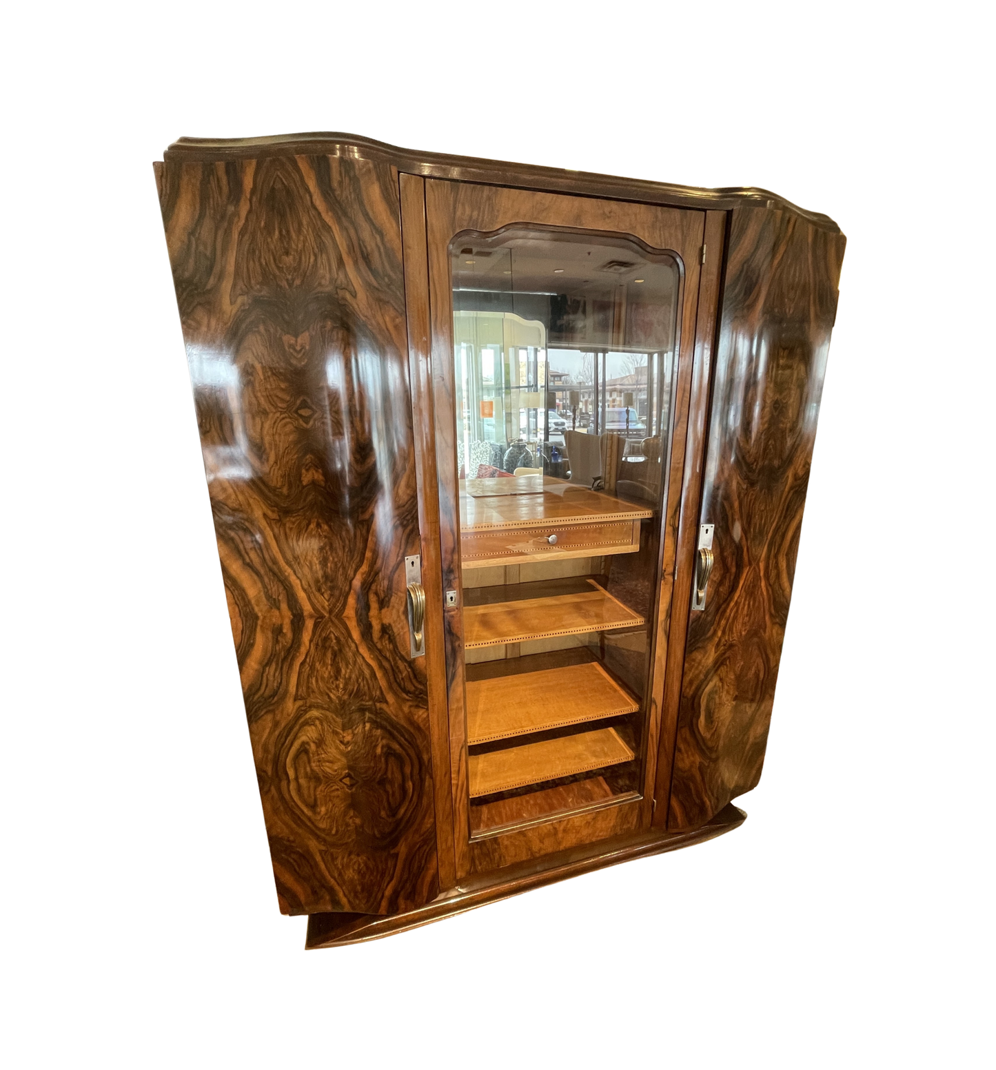 Art Deco Three Door Armoire/Bar (0KP00M)