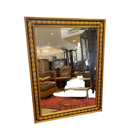 Majestic Mirror Company Black and Gilt Mirror (0IO001)