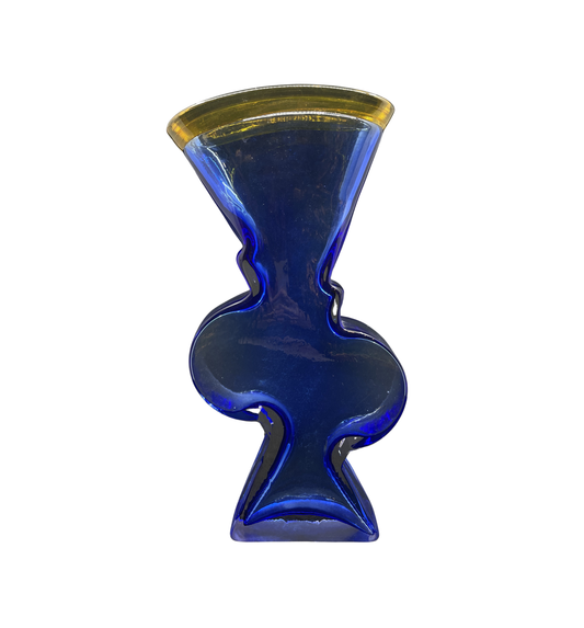 Young and Constantin Blue Clover Vase, Signed (0CS006)