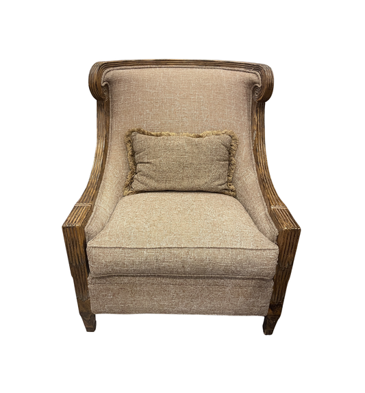 Tuscan Style Occassional Chair in Taupe (0IW004)
