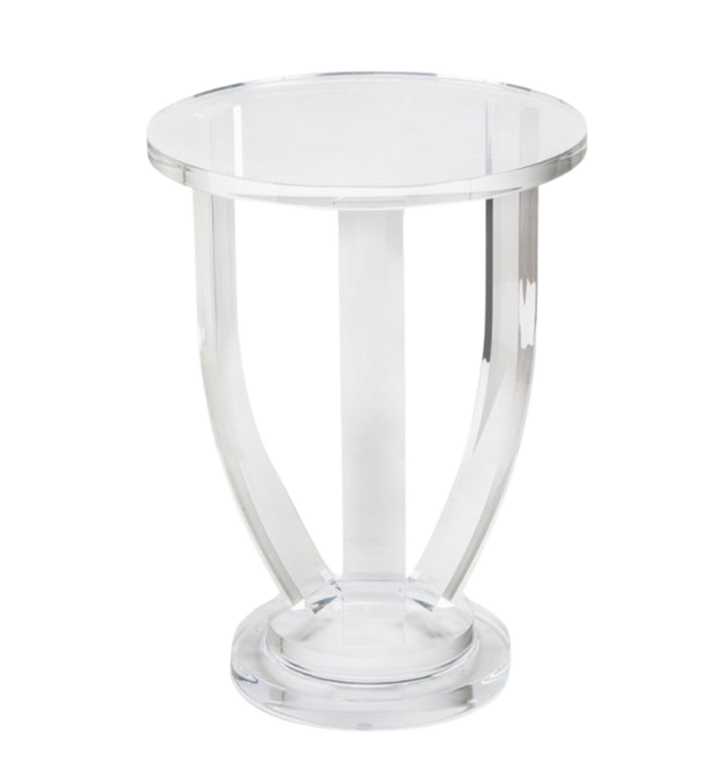 Interlude Pedestal Acrylic Cocktail Table (Two Available) (01B016)