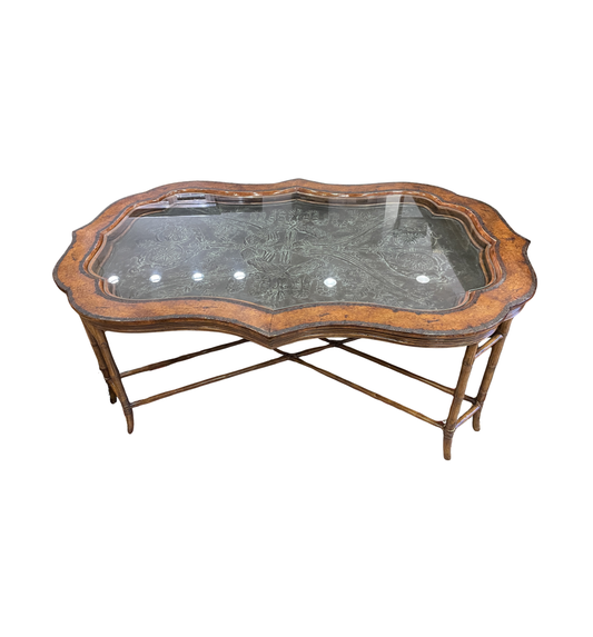 Maitland Smith Coffee table with relief center (0JQ007)