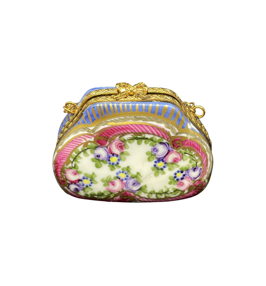 Limoges Trinket Box Purse, AS IS (0IB009)
