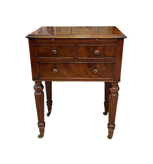 Yorkshire House Three Drawer End Table with Inlay (0KC009)