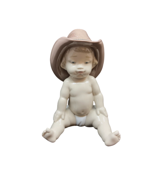 Lladro Baby Boy with Cowboy Hat #9127 (67RR3Q)
