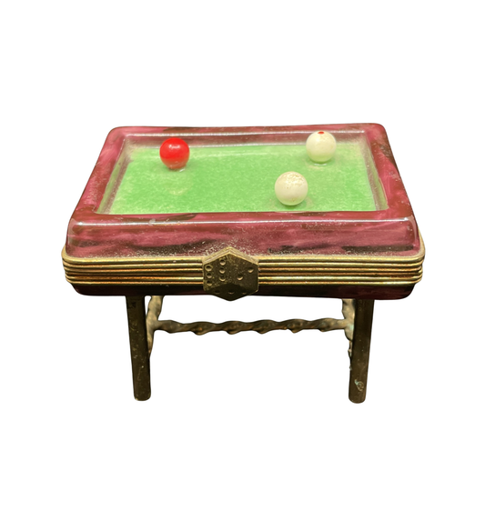 Limoges Trinket Box, Pool Table (0IT002)