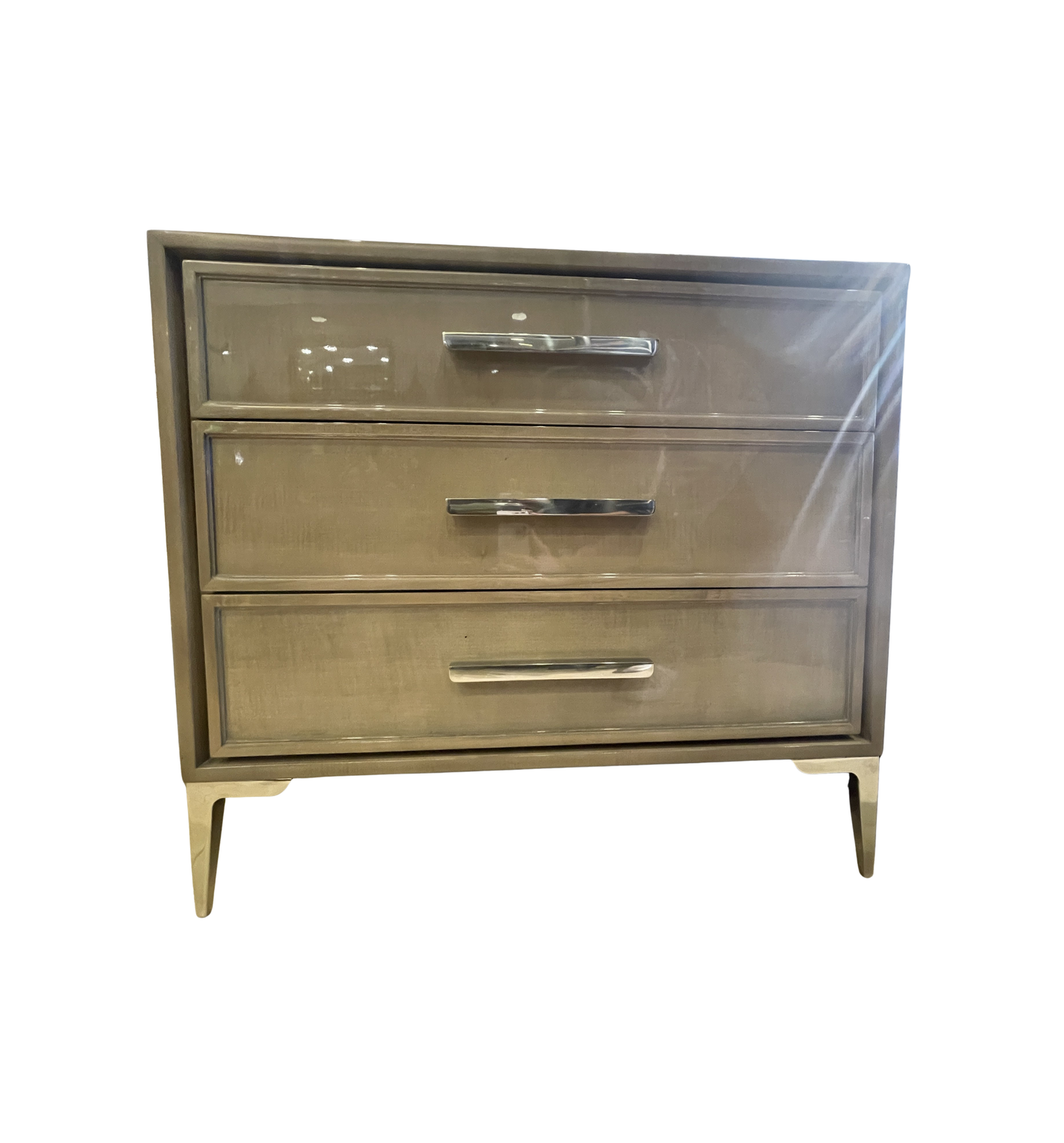 Restoration Hardware Benoit Closed Nightstand with 3 drawers (01D014)