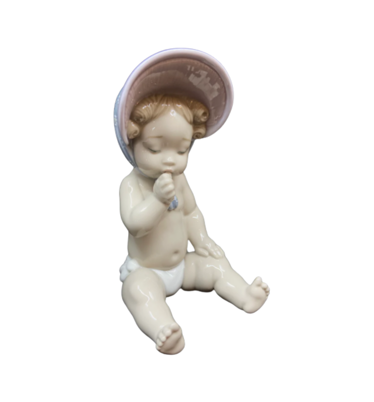 Lladro Baby Girl with Bonnet #9126 (LEWLHJ)