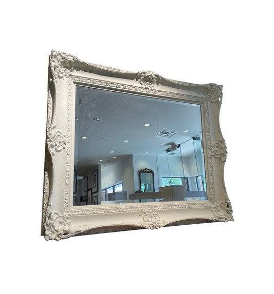 Shabby Chic Faux Finished Mirror, Oversized (01D01R)