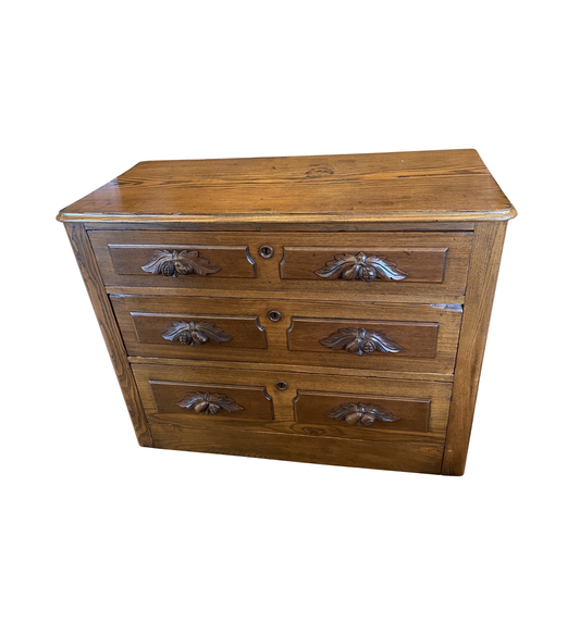 Antique Oak Dresser with Acorn Drawer Pulls, AS IS (0Q0008)