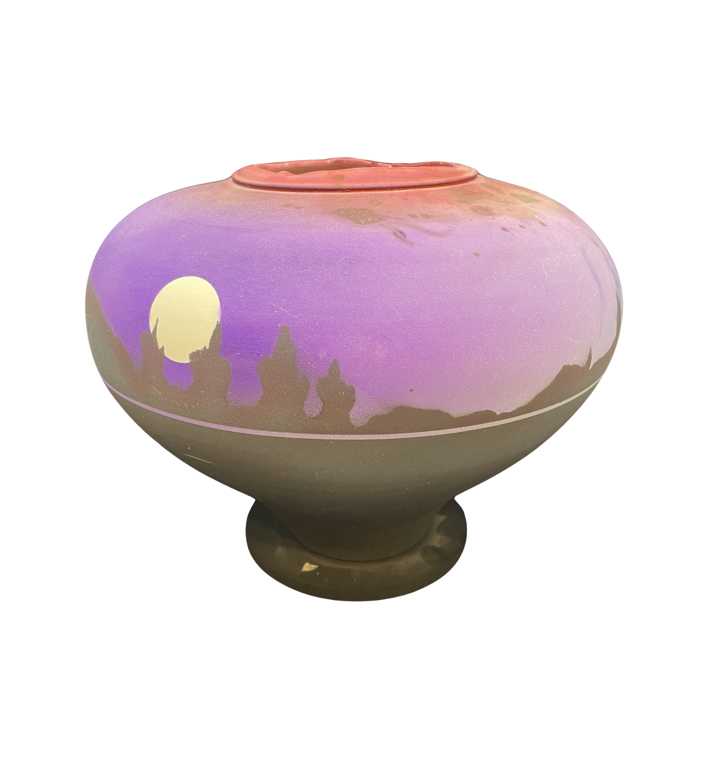 Mesa Pottery Horizon Vase on Stand (02J00C)
