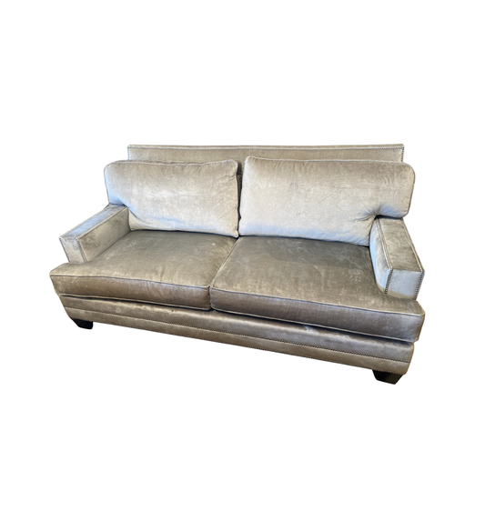 Henredon Custom Velvet Sofa, AS IS (0N4002)