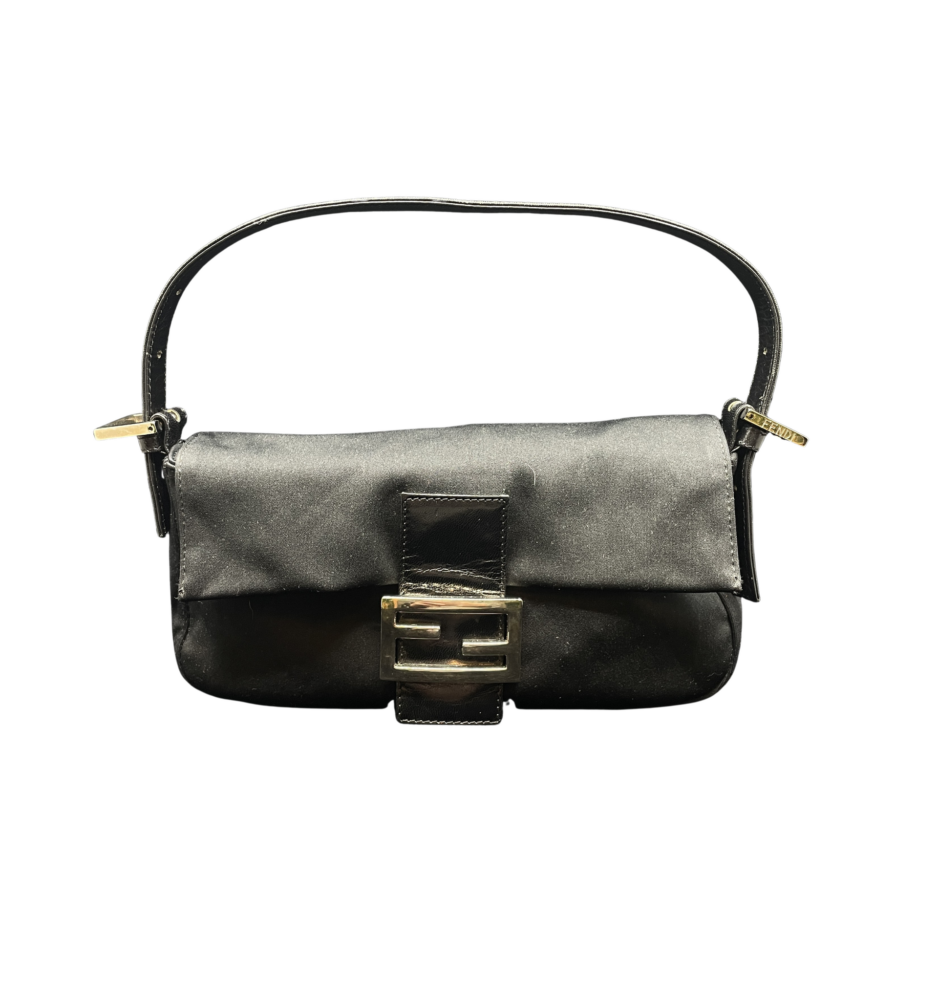 Fendi Vintage Fabric Mamma Baguette with Logo Clasp (0D300E) – The
