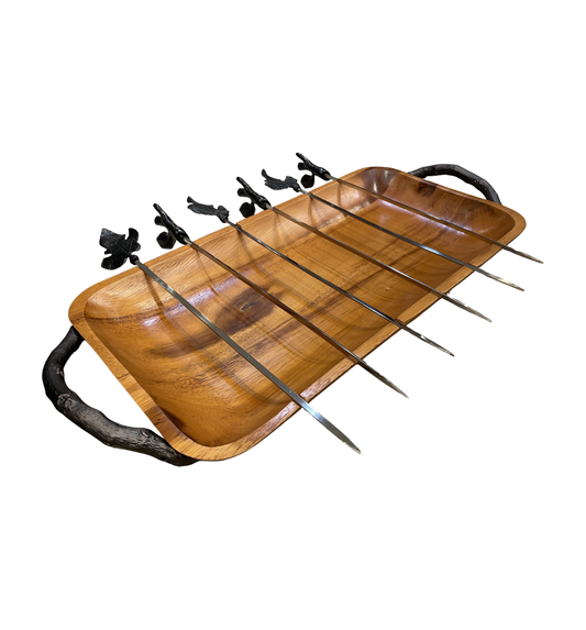 Michael Aram Kebab Set with Tray (0KT003)