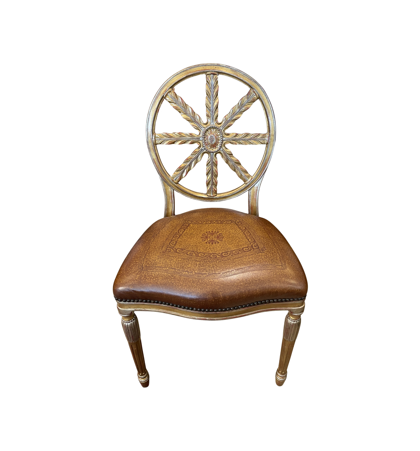 Theodore Alexander Hollywood Regency Gilt Music Chair (Two available 0N5003 and 0N5004)