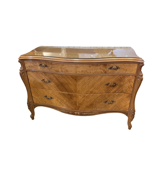 Antique French Provincial Low Dresser (0LO004)