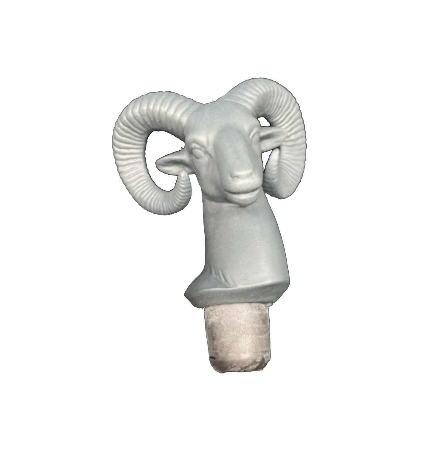 Lladro Re-Cyclos Bisque Ram Head Wine Stopper (CT127S)
