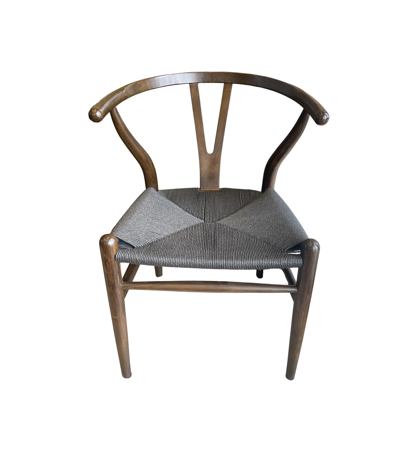 Crate and Barrel Crescent Dining Chairs with Rushed Seat, set of 4 (0L700L)