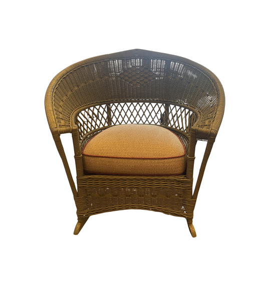 Antique Wicker Rocking Chair, AS IS (0I5002)