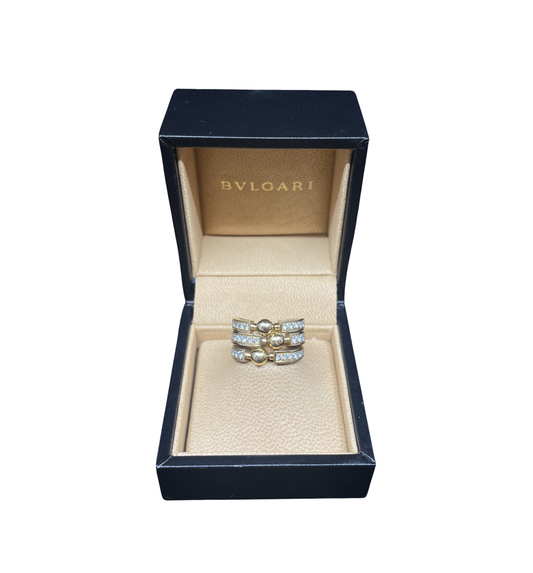Bulgari 18k Allegre Ring with Diamonds, original box (0HH001)