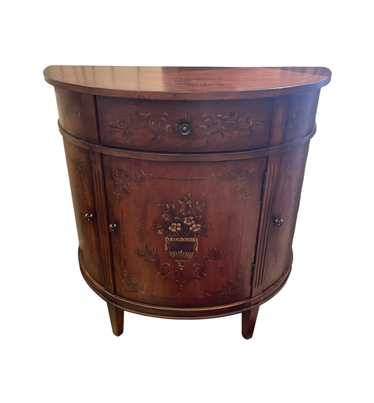 Ethan Allen Faux Finished Demilune Cabinet (0KO005)