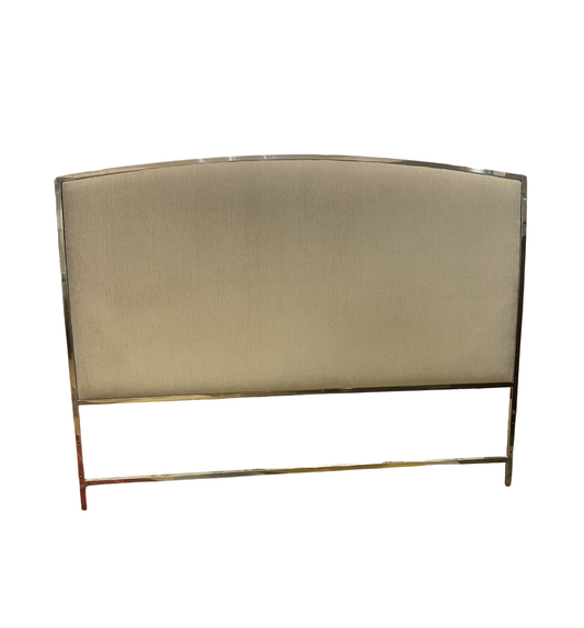 Bernhardt Silhouette King Upholstered Bed with Chrome Frame (0IV00C)